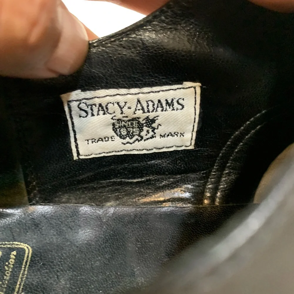 10.5 / Stacy Adams Black Leather Men's Oxfords